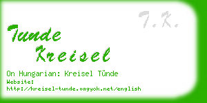 tunde kreisel business card